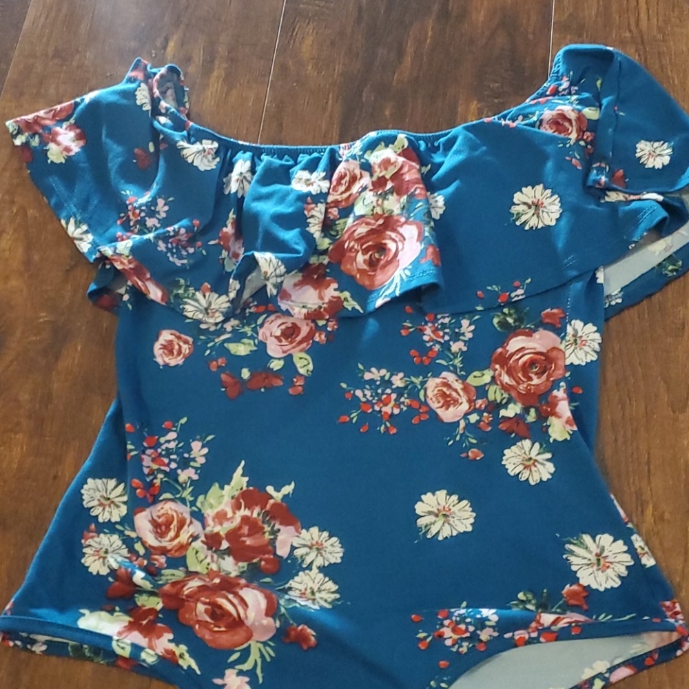 Floral body suit